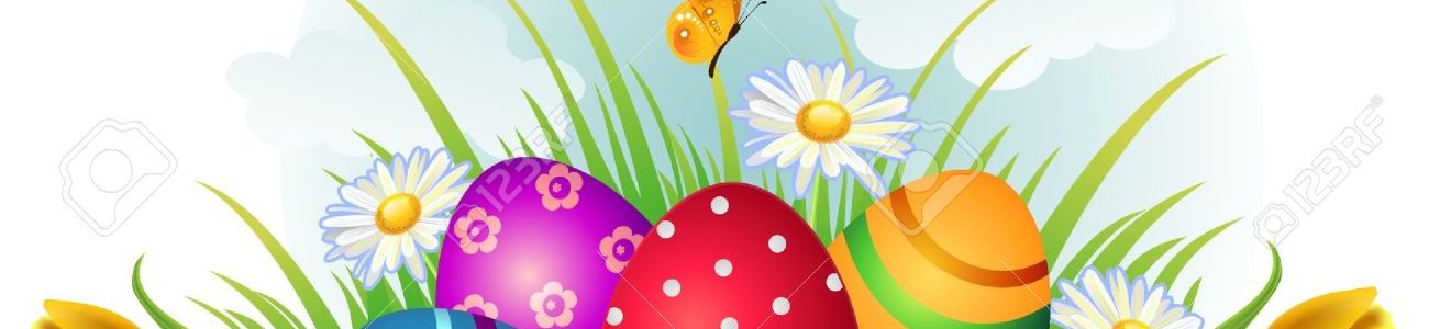 18002237-ostereier-mit-blumen-und-schmetterlinge-auf-gras-im-freien-ohne-die-effekte-der-transparenz-eps-8-lizenzfreie-bilder
